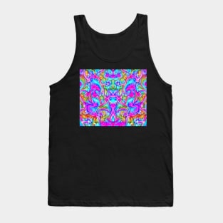 Pink Aesthetic Abstract Psychedelic Pattern 1 Tank Top